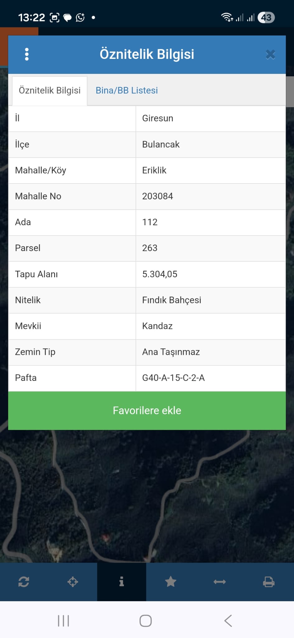 MABEL'DEN ERİKLİK KÖYÜNDE YATIRIMLIK FINDIK BAHÇESİ